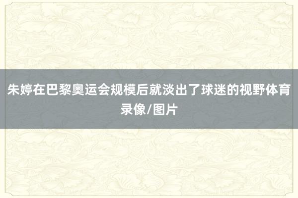 朱婷在巴黎奥运会规模后就淡出了球迷的视野体育录像/图片
